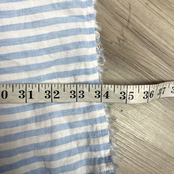 Tommy Bahama Dress Women’s S Cabana 100% Linen Blue Striped V-Neck Sleeveless Sh - Picture 7 of 7